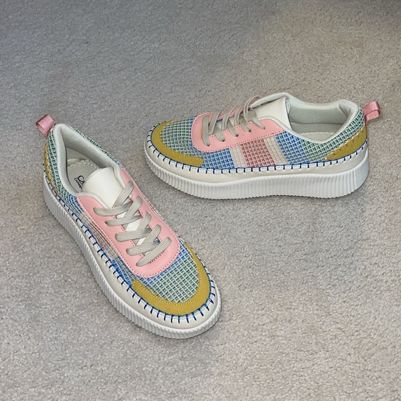 Catherine By Catherine Malandrino Color Block Sneakers Women’s 9.5 Multicolor - Picture 8 of 8